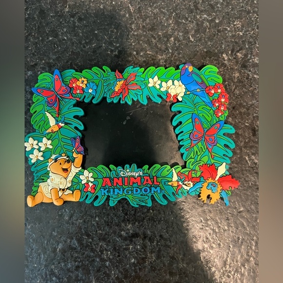 Disney Other - Disney Parks Animal Kingdom Picture Frame Winnie The Pooh 6x4in Safari Tropical